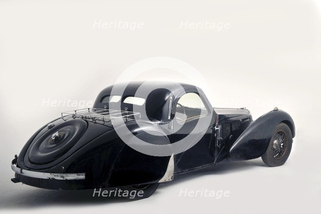 Bugatti type 57S 1937 . Artist: Simon Clay.