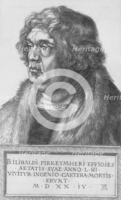 'Portrait of Pirkheimer', 1524, (1906). Artist: Albrecht Durer.
