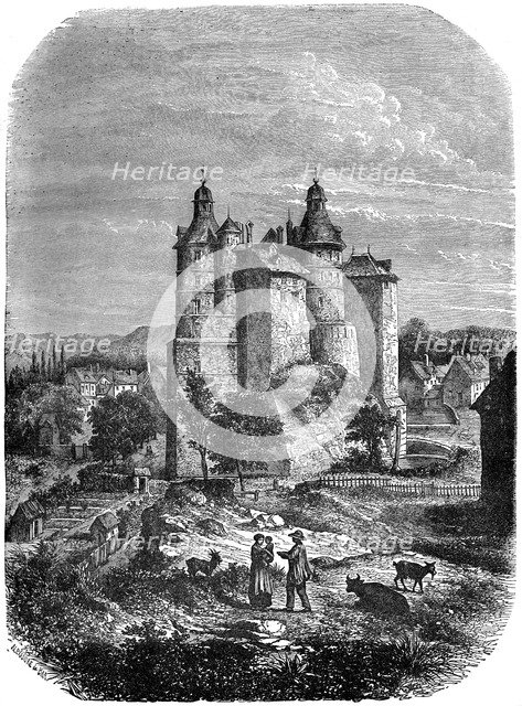 Chateau de Montbeliard (Castle of Montbeliard), France, 1882-1884. Artist: Alexandre de Bar