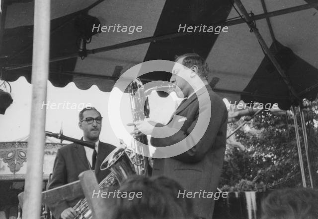 Vic Ash and Harry Klein, Beaulieu Jazz Festival, Hampshire, 1960. Creator: Brian Foskett.