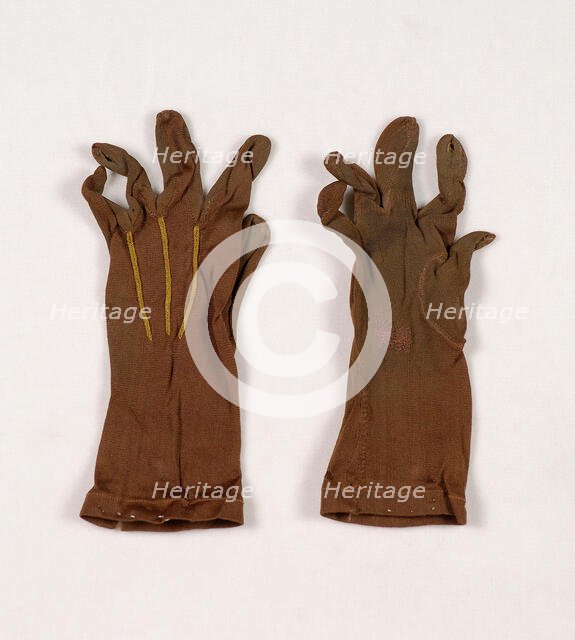 Gloves, American, ca. 1888. Creator: Unknown.