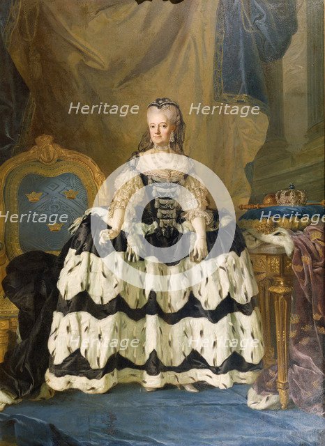 Portrait of Louisa Ulrika of Prussia (1720-1782), Queen of Sweden, 1775.