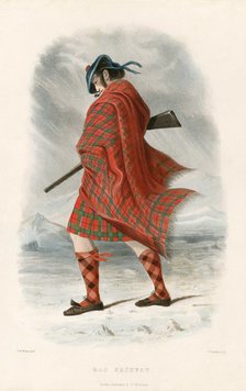 Mac Nachtan, from The Clans of the Scottish Highlands, pub. 1845 (colour lithograph)