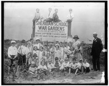War Garden: Sheridan School, between 1910 and 1920. Creator: Harris & Ewing.