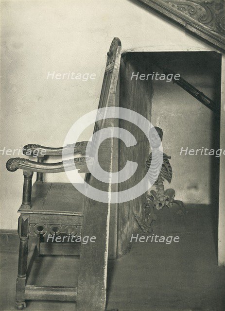 Skeleton in the closet, Aston Hall, Aston, Birmingham, 1895-1905. Artist: Percy Thomas Deakin.