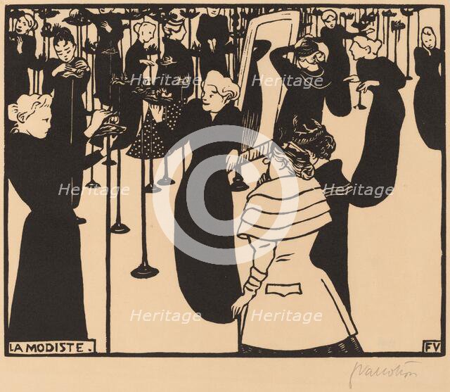 La Modiste (The Milliner), 1894. Creator: Félix Vallotton.