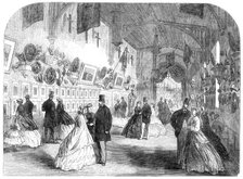Exhibition at Alton Towers...in aid of the Wedgwood Institute...Picture-Gallery and Armoury, 1865. Creator: Unknown.