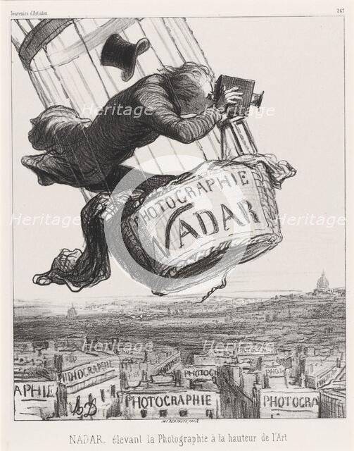Nadar élevant la Photographie à la hauteur de l'Art, 1862. Creator: Honore Daumier.
