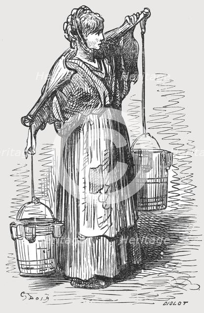 'The Milk Woman', 1872.  Creator: Gustave Doré.