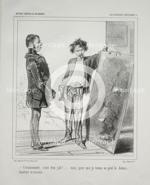 Baliverneries Parisiennes. Creator: Paul Gavarni (French, 1804-1866).