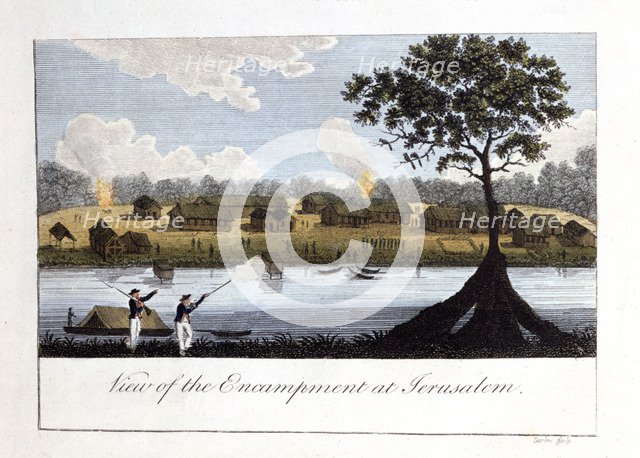 'View of the Encampment at Jerusalam', 1813. Artist: John Gabriel Stedman