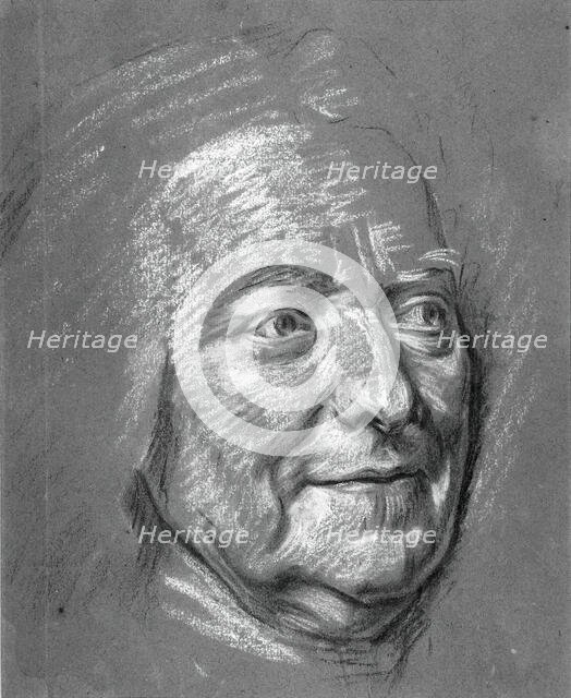 Portrait of M. Louis Silvestre, c. 1753. Creator: Maurice-Quentin de La Tour.