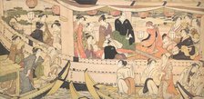 Pleasure Boat on the Sumida River, ca. 1788-90. Creator: Torii Kiyonaga.