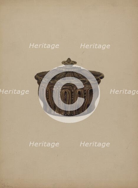 Pa. German Covered Dish, c. 1938. Creator: Alvin Shiren.