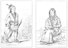 Native Americans, North Western Frontier, 1841.Artist: Myers and Co