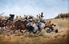 'The Charge of the Cuirassiers at Rezonville, 1870', (c1920). Artist: Unknown