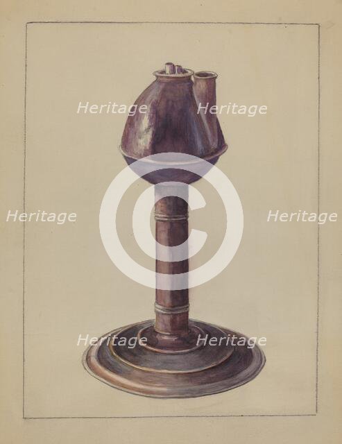 Lamp, c. 1936. Creator: Hester Duany.