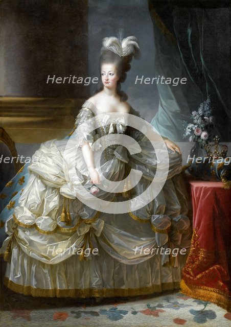 Portrait of Queen Marie Antoinette of France (1755-1793). Artist: Vigée-Lebrun, Marie Louise Elisabeth (1755-1842)