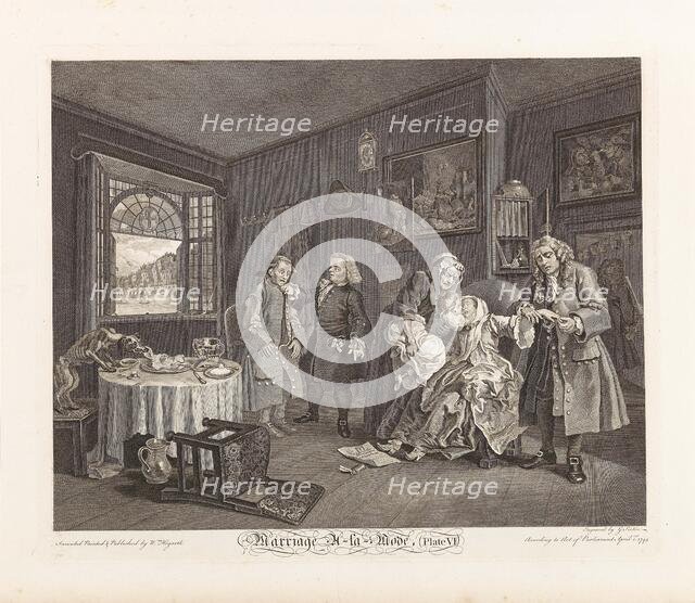 Marriage a la Mode. Plate VI: The Lady's Death, 1745. Creator: Hogarth, William (1697-1764).