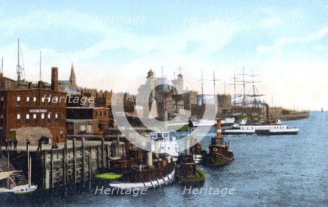 Saint John harbour, Saint John, New Brunswick, Canada, c1900s. Artist: Unknown