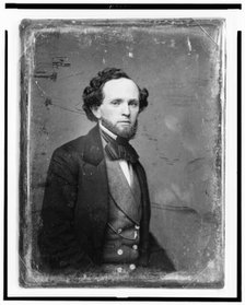 George Douglas Brewerton, half-length portrait, three-quarters to right..., between 1844 and 1860. Creator: Mathew Brady.