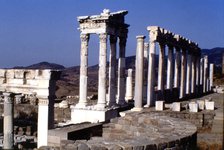 Temple of Athena on the Acropolis of Pergam, the Doric order was little used reserving it for por…