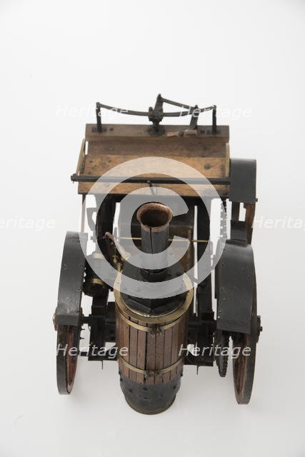 1868 Knight Steam carriage scale model. Creator: Unknown.