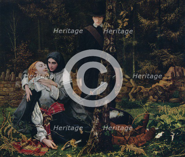 'The Wounded Cavalier', 1855, (1912). Artist: William Shakespeare Burton.