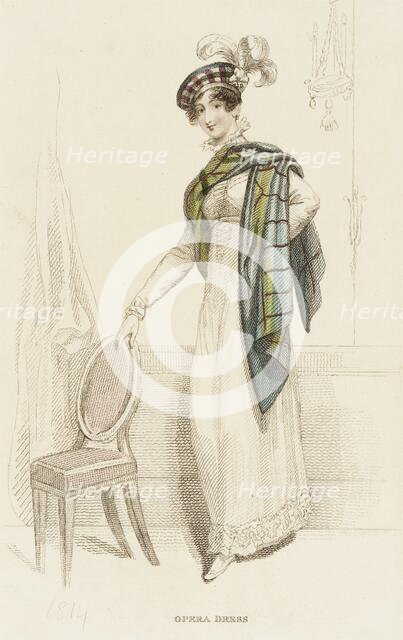 Fashion Plate (Opera Dress), 1814. Creator: Unknown.