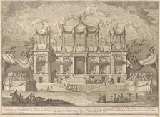 The Seconda Macchina for the Chinea of 1770: The Fish Market Portico, 1770. Creator: Giuseppe Vasi.