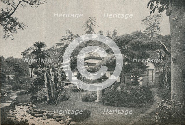 'A Private Garden at Yokohama', c1892. Artist: Unknown.