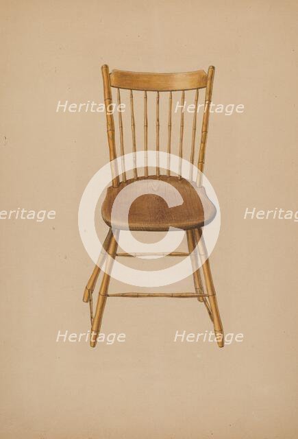 Windsor Chair, c. 1941. Creator: Ralph Russell.