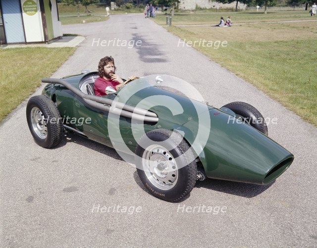 Eric Clapton in a 1955 Connaught, (c1970s?). Artist: Unknown
