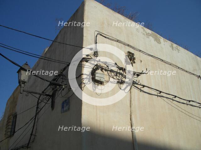 Electrical cables, Sousse, Tunisia, 2009. Creator: Amanda Waite.