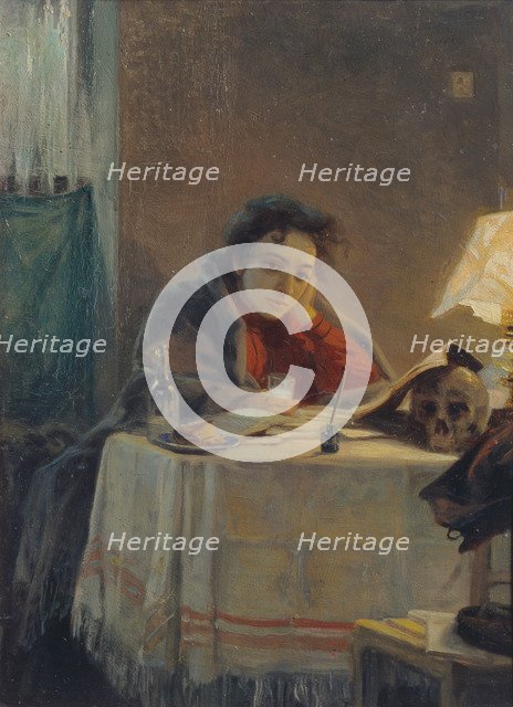 A Girl Student, 1904. Artist: Myasoedov, Grigori Grigoryevich (1834-1911)