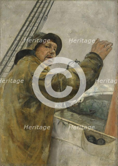 Port your Helm!, probably 1879. Creator: Christian Krohg.