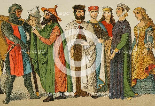 History of Germany, Middle Ages, 1200, (1881).  Creator: Unknown.