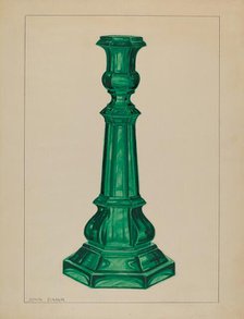 Candlestick, c. 1937. Creator: John Dana.