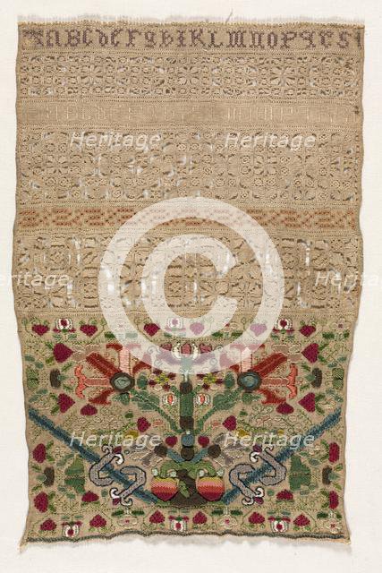 Sampler, 1600s. Creator: Unknown.
