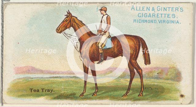 Tea Tray, from The World's Racers series (N32) for Allen & Ginter Cigarettes, 1888. Creator: Allen & Ginter.