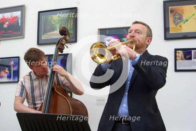 Stuart Henderson Quartet, Clocktower Cafe Jazz Club, Croydon, London, April 2025. Creator: Brian O'Connor.