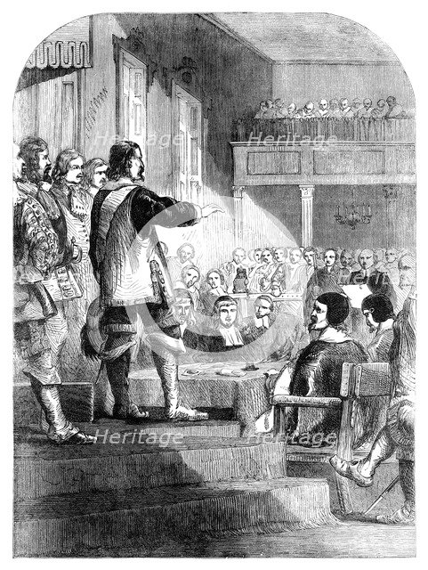Oliver Cromwell (1599-1658) refusing to accept the crown, c1902. Artist: Unknown