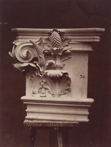 Ornamental Sculpture from the Paris Opera House (Column Detail), 1865/1874. Creator: Louis-Emile Durandelle.