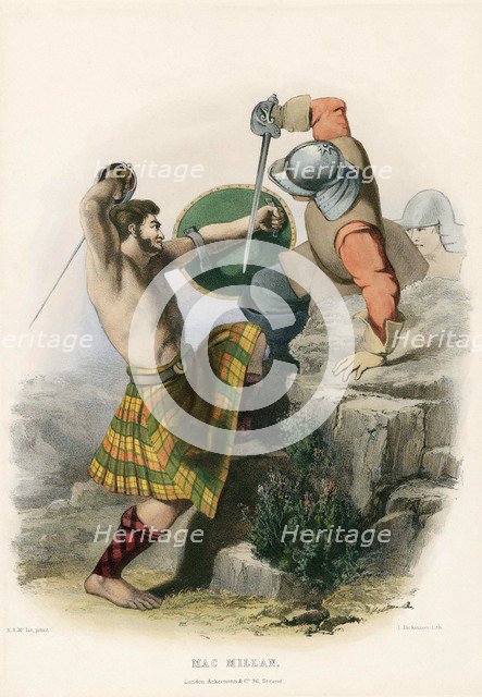 Mac Millan, from The Clans of the Scottish Highlands, pub. 1845 (colour lithograph)