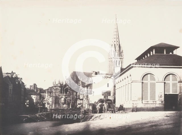 Poissonerie, Caen, 1852-54. Creator: Edmond Bacot.