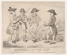 Brothers of the Whip, November 27, 1781., November 27, 1781. Creator: Thomas Rowlandson.