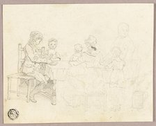 Family at a Table, n.d. Creator: George Morland.