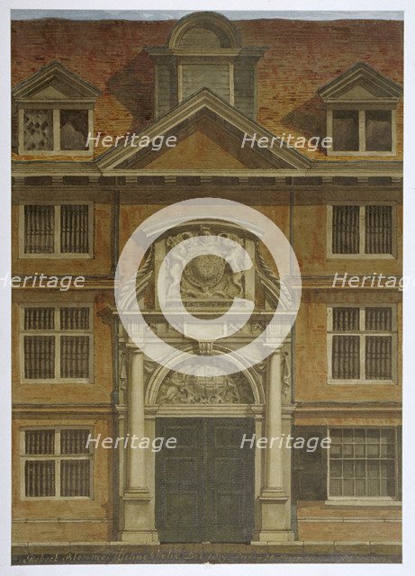 Blackwell Hall, City of London, 1819. Artist: Robert Blemmell Schnebbelie