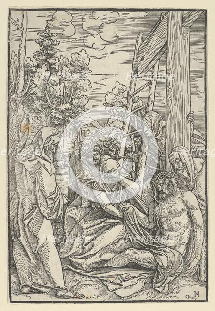 The Lamentation, from The Life of Christ, ca. 1511-12. Creator: Hans Schäufelein the Elder.