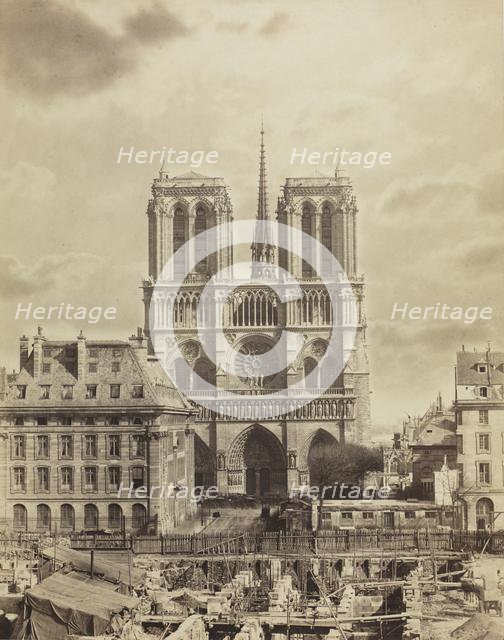 Notre Dame de Paris, early 1860s. Creator: Charles Soulier (French, 1840-1875).